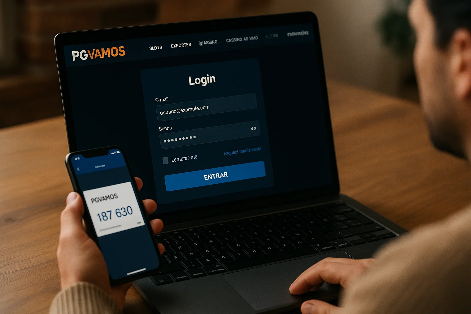 Não Perca tempo, o rRgistro na site PGVAMOS