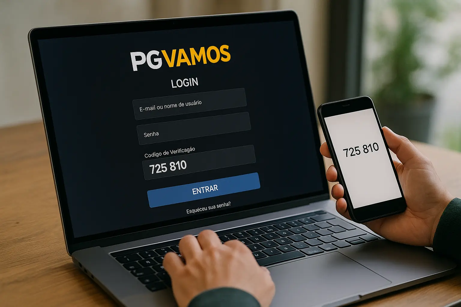 Criar uma nova Conta no plataforma PGVAMOS